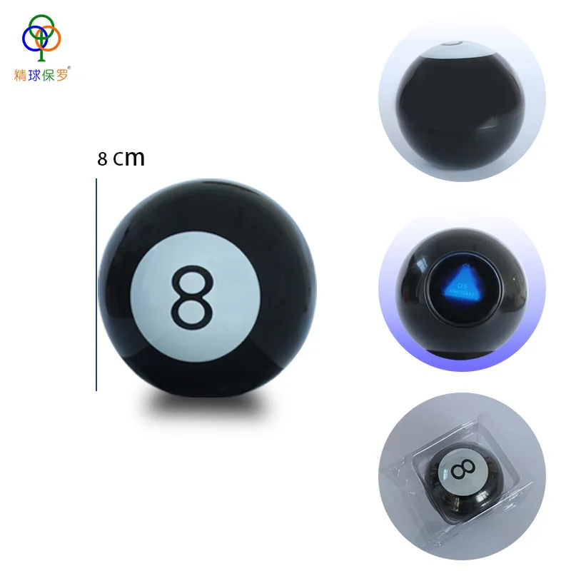 10CM Magic Ball Prophecy Ball Magic Ball Black 8 Magic Props New Strange Gift Toy