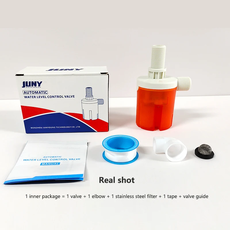 JUNY 2024 New Transparent Orange New Design Float Ball Valve Water Valves For Water tank Tower Solor System