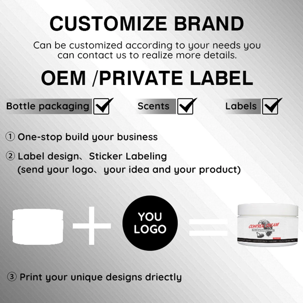 BARBERPASSION CNPC GMPC certificate men control cream curly hair curl styling defining cream for men private label