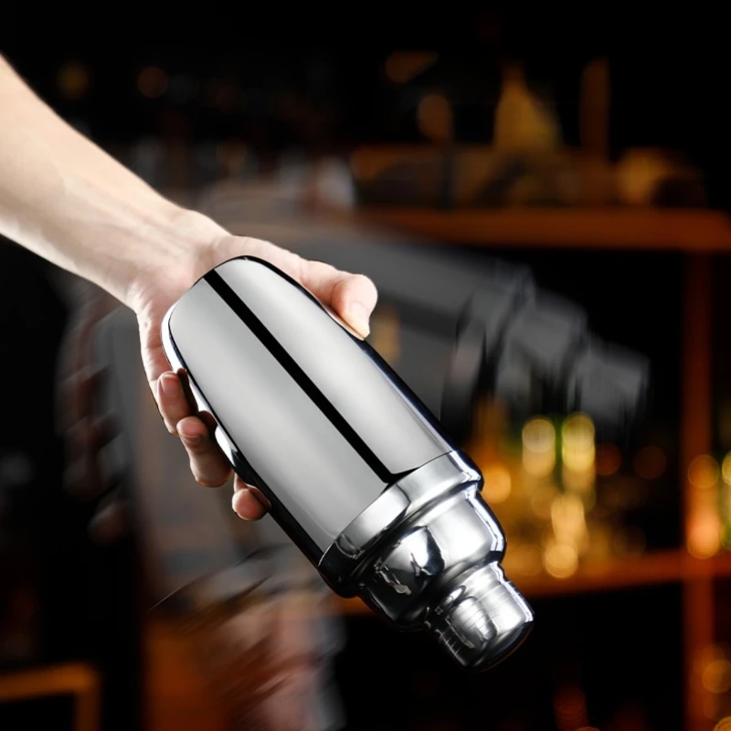 Professional Barware Tools Cocktail Shaker Set Bar Bartender Kit Stainless Steel Silver Cocktail Shaker Drink Set