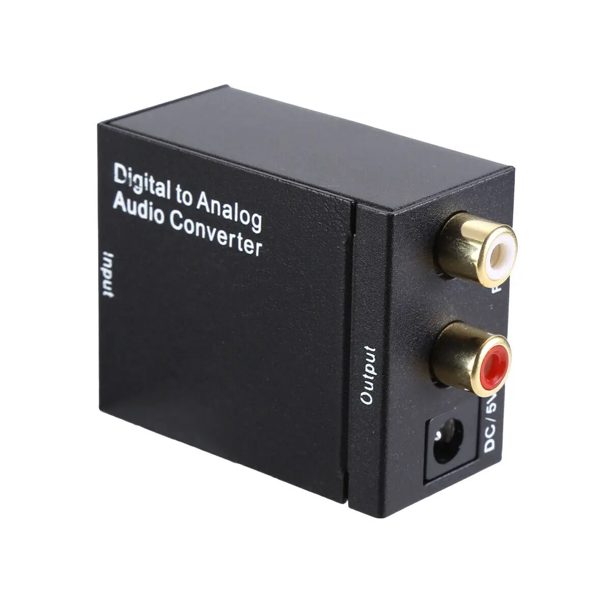 Analog RCA L/R to Digital Optical Coaxial Toslink Optical Coaxial Toslink Adapter Digital to Analog