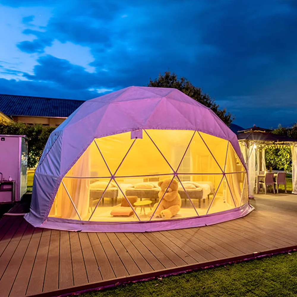 Luxury 6m/8m Camping Outdoor Tents Prefabricated Modern Big Festival Dome Tent Geodesic Dome Tent For Wedding Celebrations
