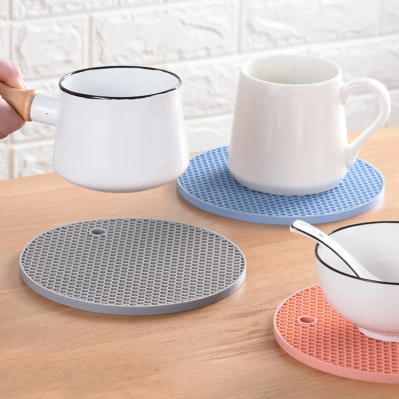 Hot Pads Silicone pot Holder, Trivet Mat, Jar Opener spoon Rest, Bacon Press and Oven Use, Non-slip Heat