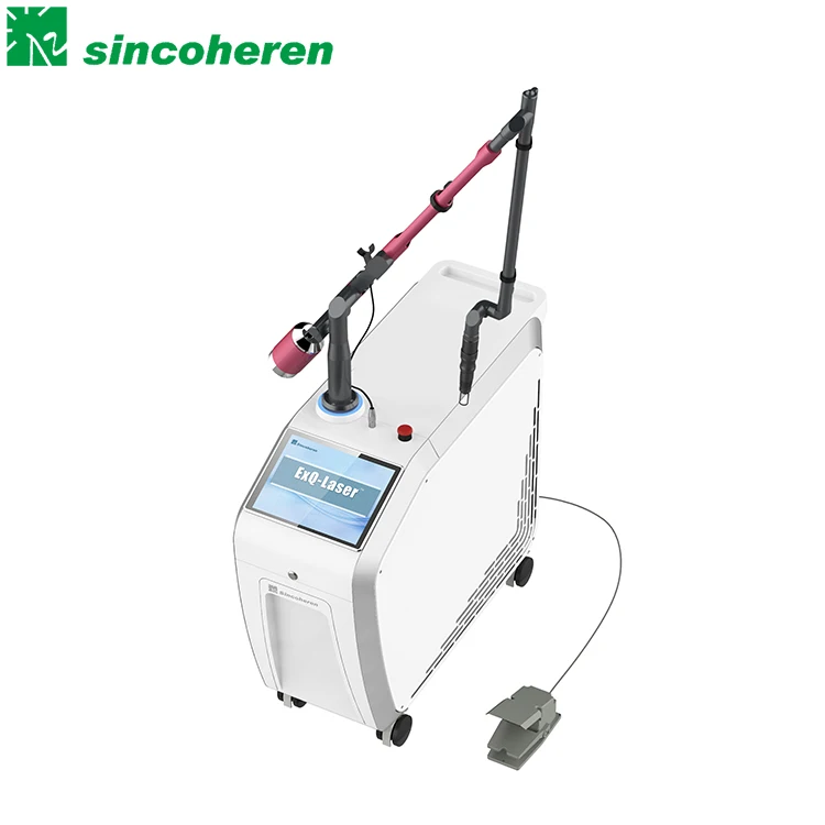 2020 CE Approved Sincoheren Q Switch Nd Yag Laser Tattoo / Melasma / Speckle Removal Machine for salon clinic