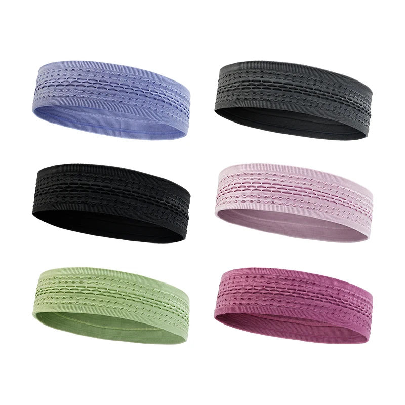 Highly Absorbent Sweatbands Workout Head Bands for Women Men  Sports Fitness Non Slip Headbands