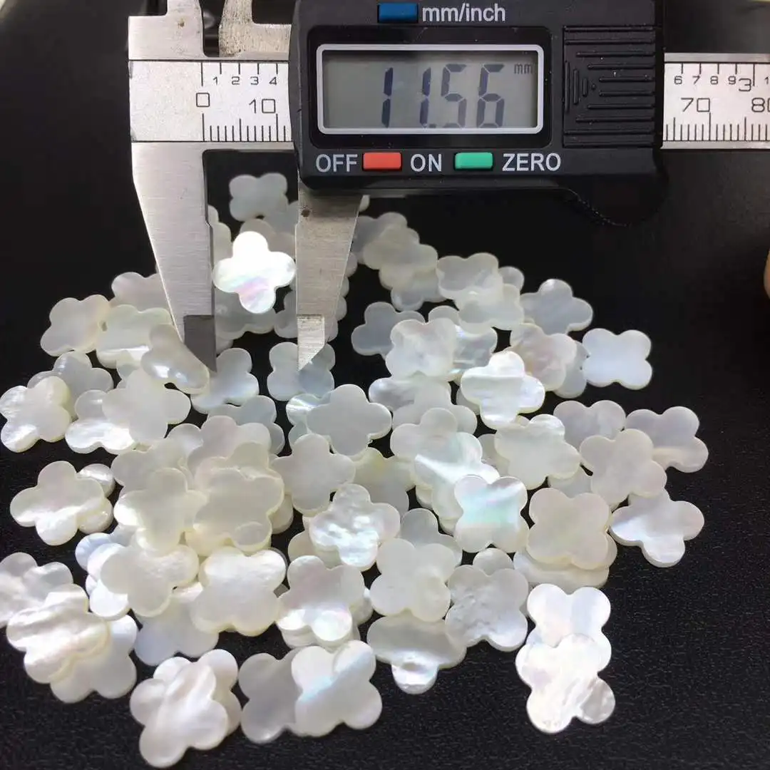 MOP shell clover shell beads  Natural sea shell  for DIY jewelry