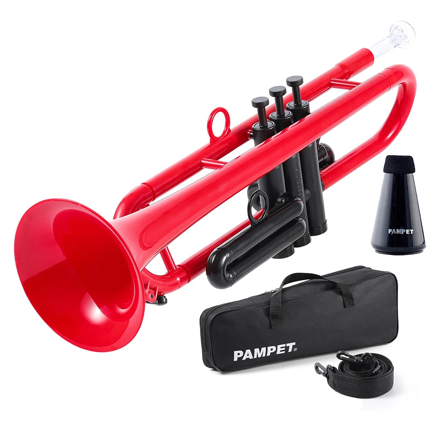 New Design BB Trumpet Musical Instrument Set Polymer Trumpets with Mute and Trumpet Carrying Case Mouthpiece Set