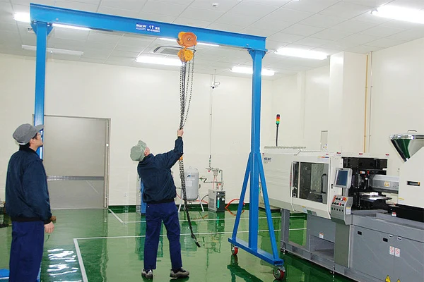 single girder small mini 5 ton 4 ton 1 ton gantry crane a-frame goliath crane moveable