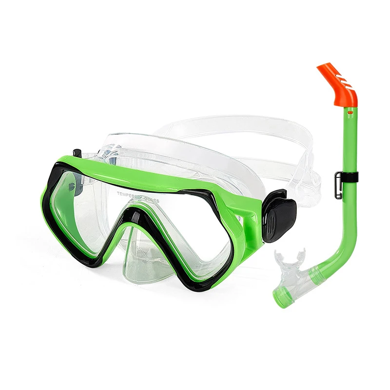 Wholesale Silicone Tempered Pc Frame Glass Mirror Short Diving Fins Free Breath Underwater Diving Mask