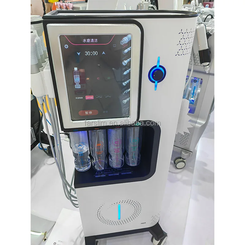 Farslim 8 IN 1 Alice Super Bubble Max Facial dermabrasion H2O2 Diamond Skin cleaning CO2 Oxygen Jet Peel CO2 Skin care Machine
