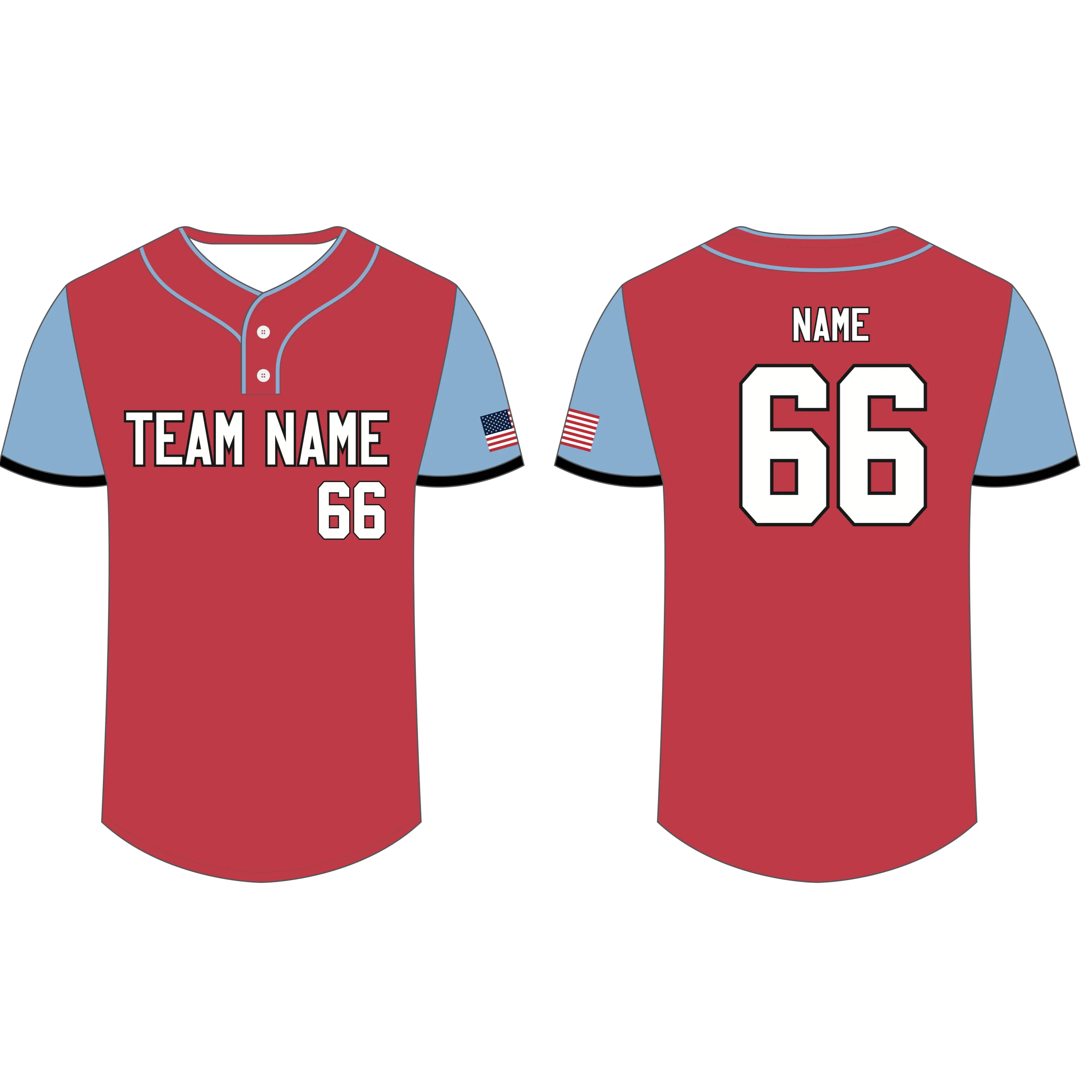 Female custom sublimate baseball uniform softball wear
