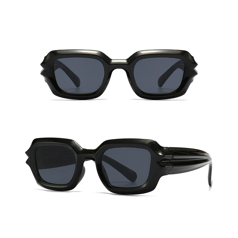 DL Glasses Trend Street Square Sunglasses 2022 Hip Hop Funny Colorful Fashion Yellow Shades Bump Cyberpunk Sunglasses