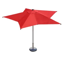 Коммерческая Колонка зонтик открытый сад вращающийся Балконный Зонт Пляжный внутренний дворик Регулируемая наклон пентаграмма