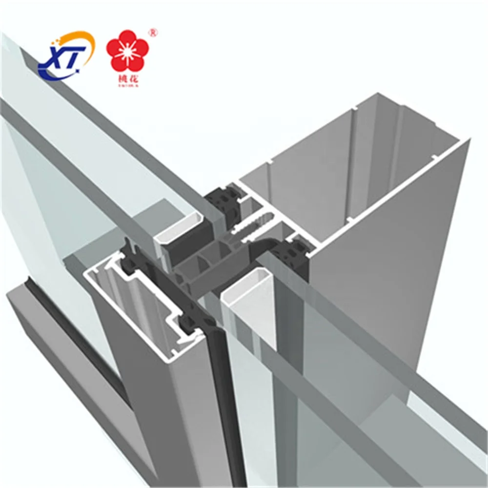 6063-T5 Material and Aluminium Profile Style aluminum profile for curtain wall
