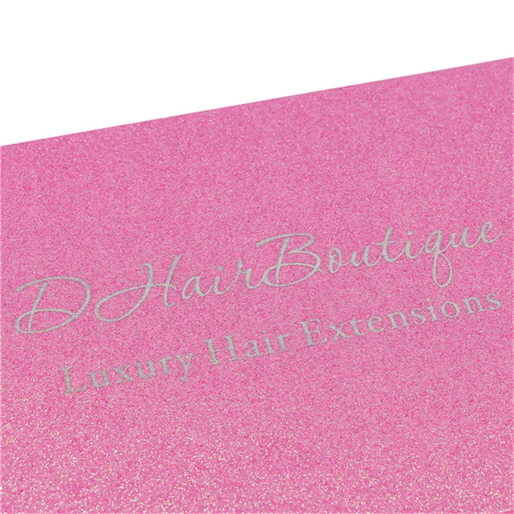 pink Wholesale Custom Logo Premium Luxury Cardboard Wig Boxes Bundle Hair Extension Packaging Box