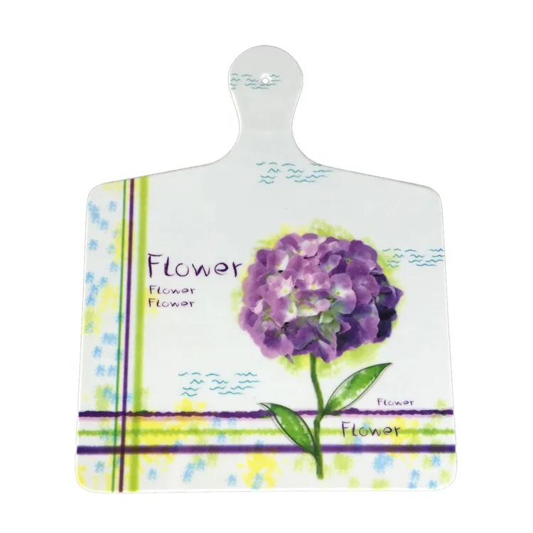 Garden design Germany market melamine breakfast bread plastic cutting chopping board with hang hole