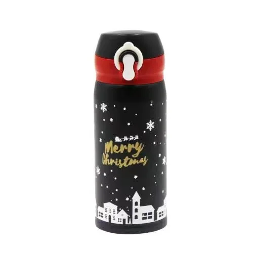 Cute Christmas 350ml 500ml 304 Stainless Steel Thermos Bottle Direct Drinking Water Bottle Wholesale Usage Excellent Cups