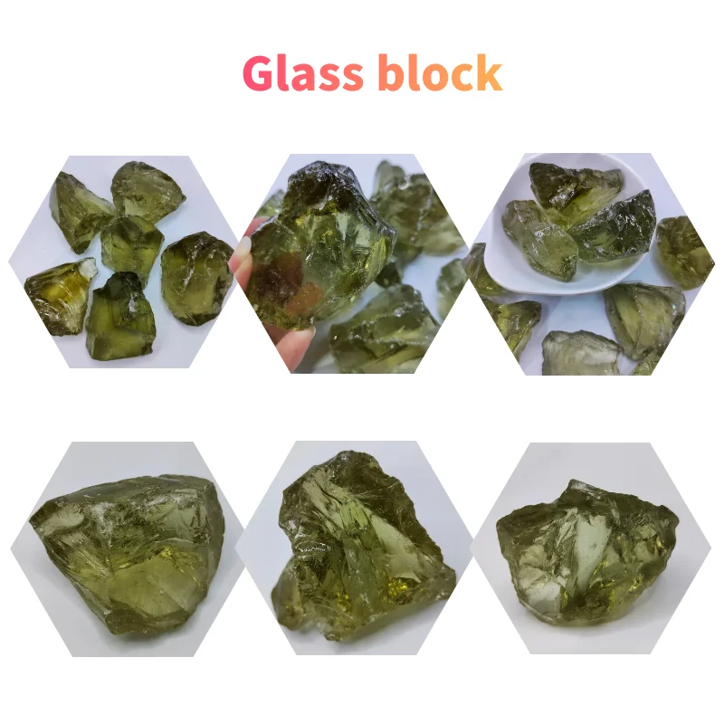 Landscaping Decoration Recycled Coloured Crushed Glass Rock Stone and glass light art for decoration