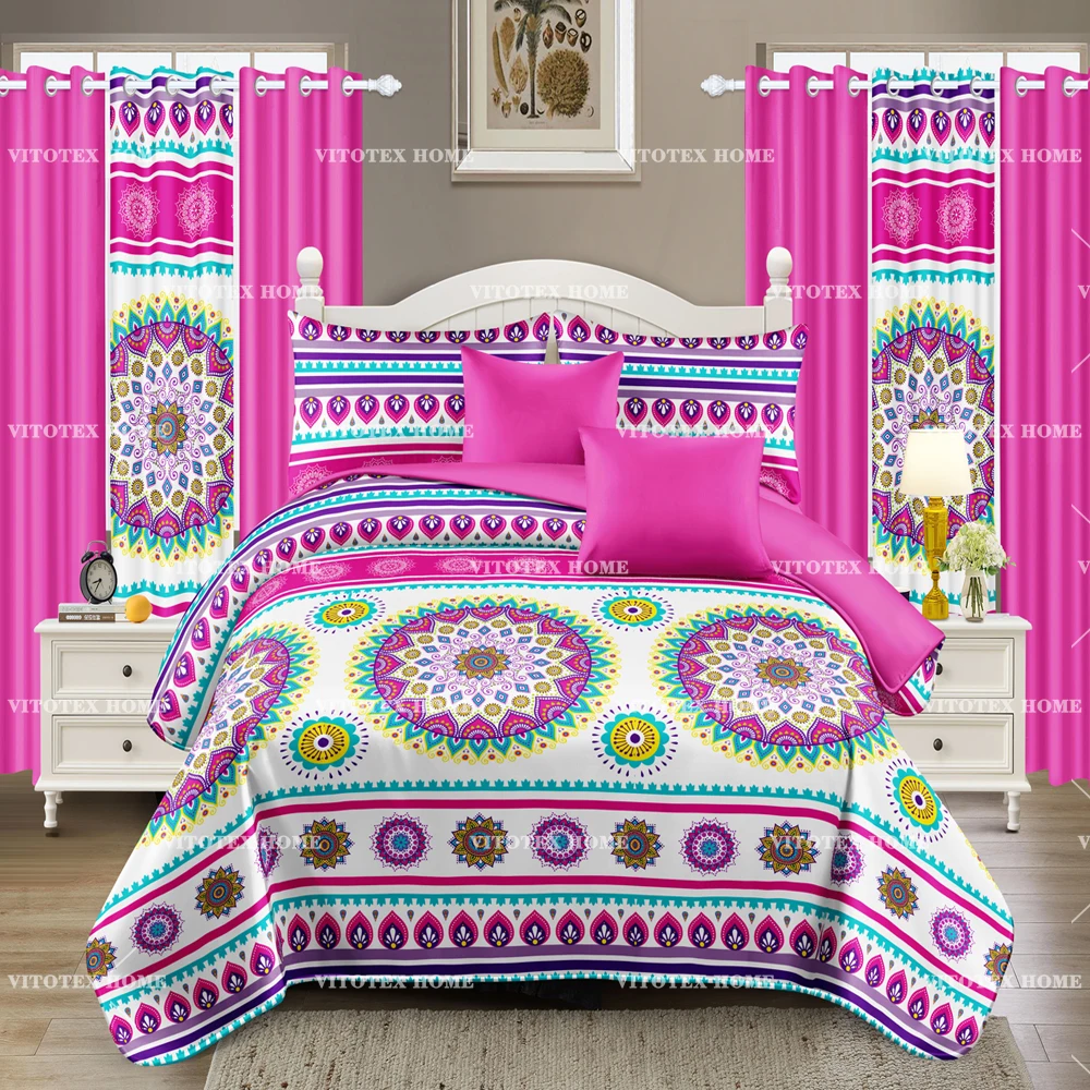 China Factory bedding sets with matching curtains curtains sets 8 piece bedding bedspread set and king size for all season