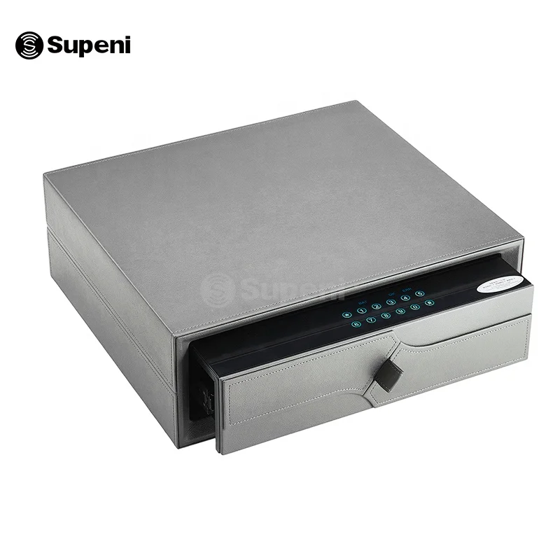 Supeni Small Digital Intelligent Safe Box Smart Mini home Safety Box Leather Safe box