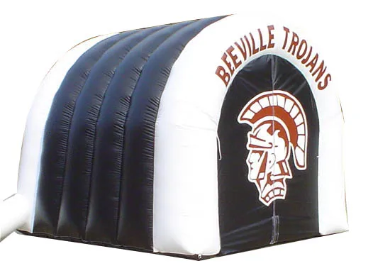 BOYI Custom Youth football game sports party inflatable football blast tunnel