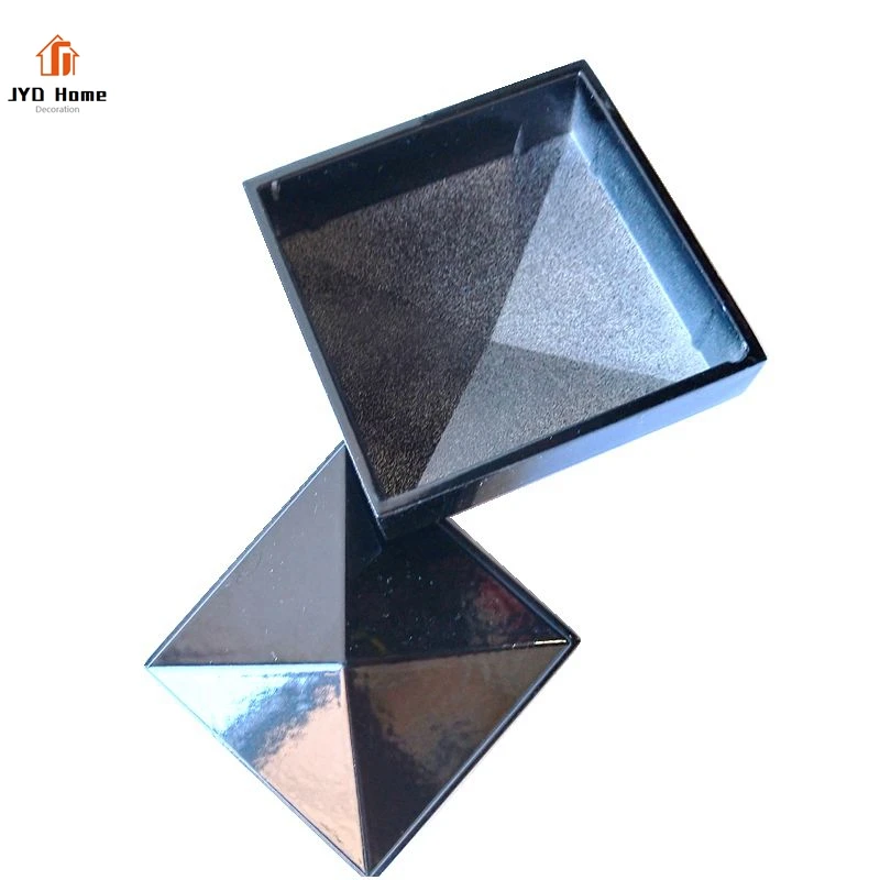 2020 Popular Pyramid Black 6x6 Aluminium Fence Post Cap