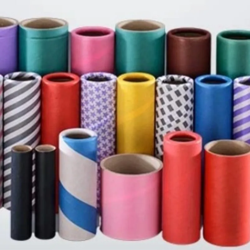 High performance textile tubes for yarns are made from high quality colored genuine vegetable parchment  paper