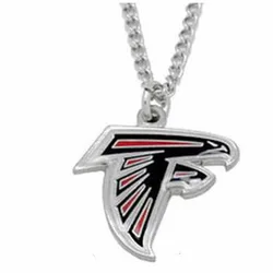 Custom design us Football team logo drop oil pendant charms nfl team necklaces chain