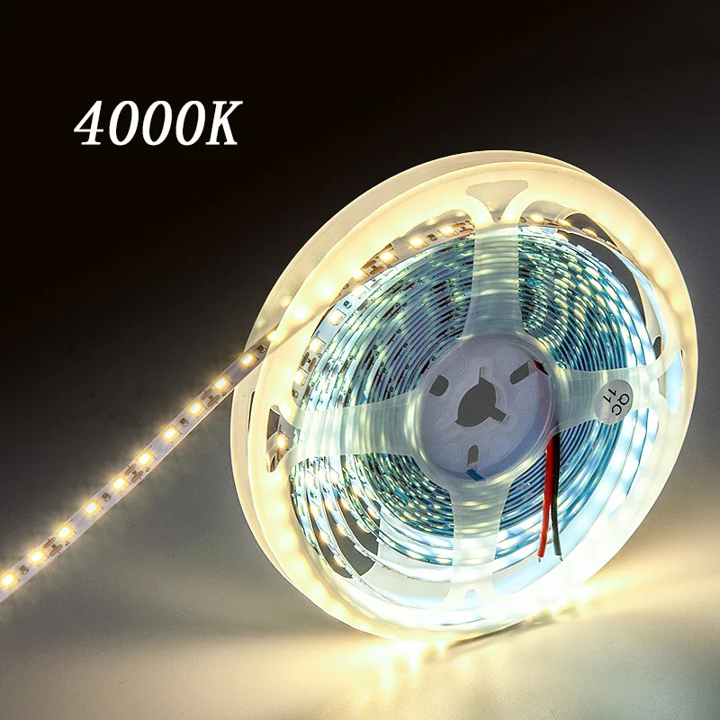 High Bright 2835 Flexible Led Strip DC12V 24V 120 240Leds 5m/Roll 8mm 10mm IP20 IP65 SMD2835 Light Strip for Room Lighting