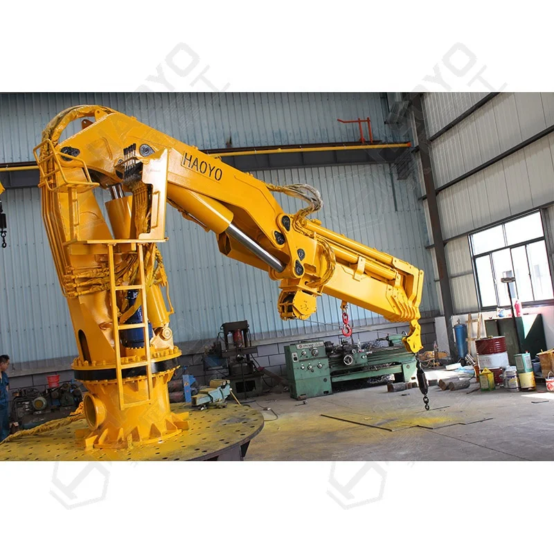 
5 Ton Small Deck Hydraulic Marine knuckle Crane Offshore 