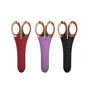 New Styles App Remote Control Silicone G Spot Stimulation Scissor Shape Sex Toys Stationery Funny Sex Scissors Vibrator
