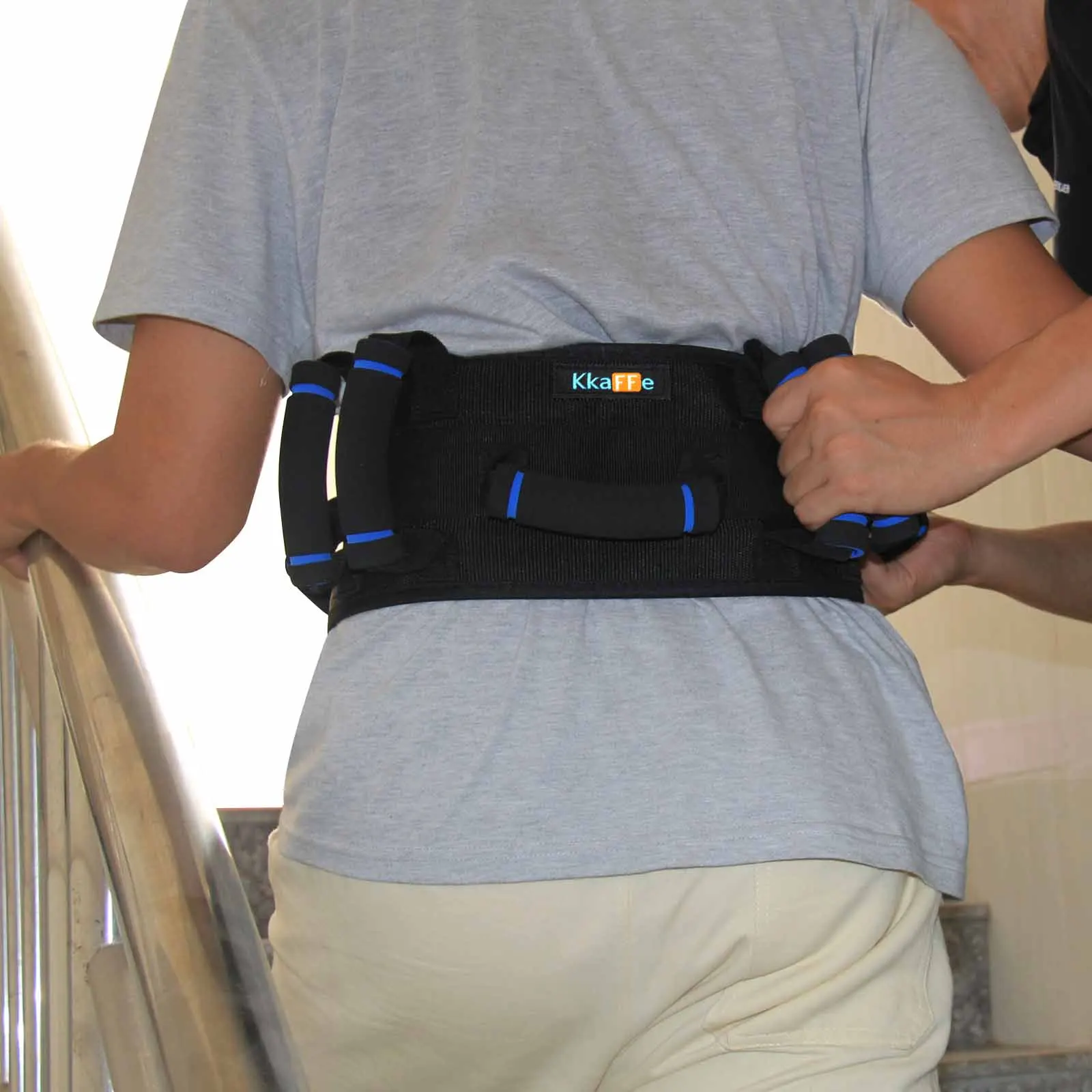 Gait belt with handles Transfer Gate belt for elderly Gait Belt with 7 Non-slipPadded Handles,Anti-slip Function Prevents Shifti