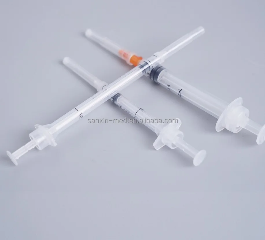 0.1ml to 3ml Sterile Auto Disposable Injection Vaccine Syringe with Needle