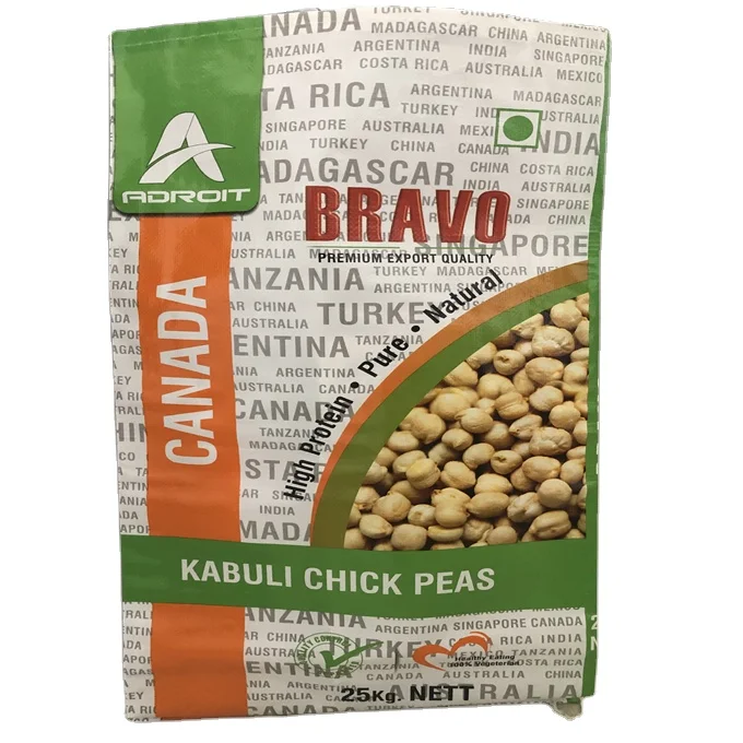 empty laminated pp woven plastic oil seed sunflower grain rice flour maize meal bag sacks 25kg