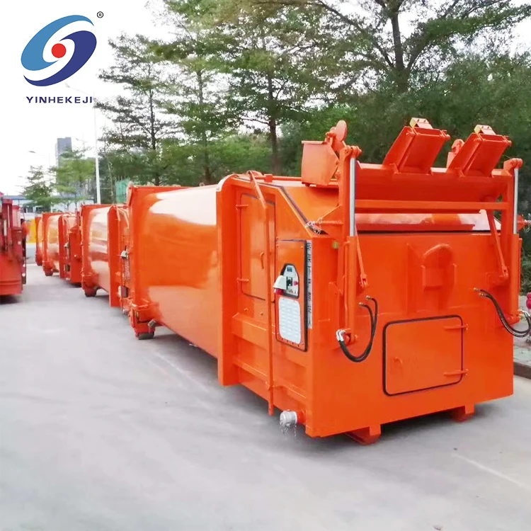 
7.5/5.5 Kw household trash waste compactor container machine 