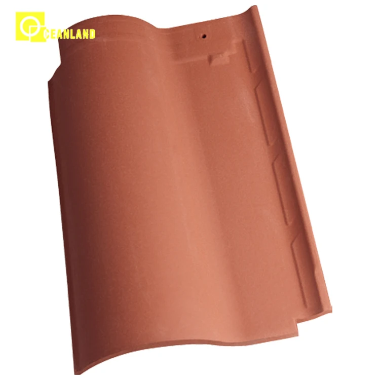 chinese ceramic roof tilel factory direct sale porcelain roof tile color