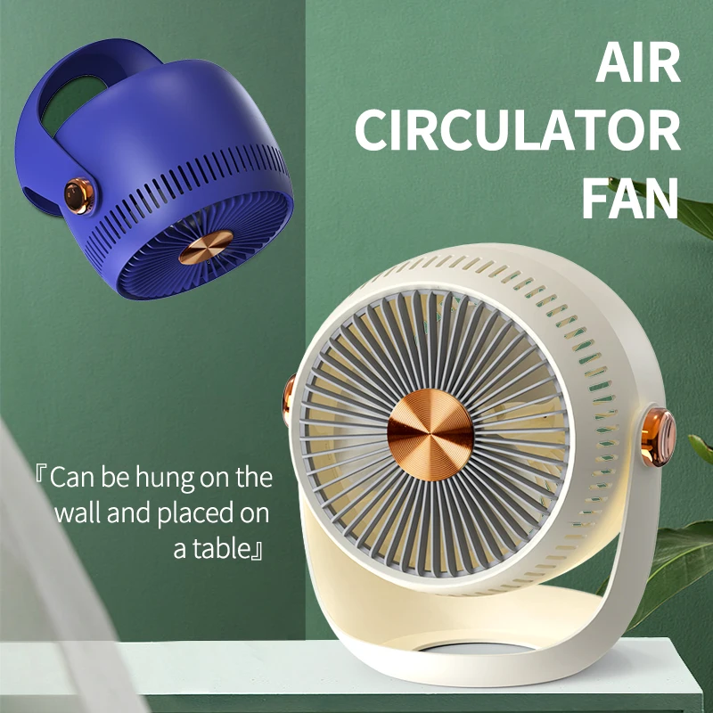 2024 New Portable Cooling Desktop Home Room Office Household USB Handheld Desktop Suspendable and Rotatable Mini Fan
