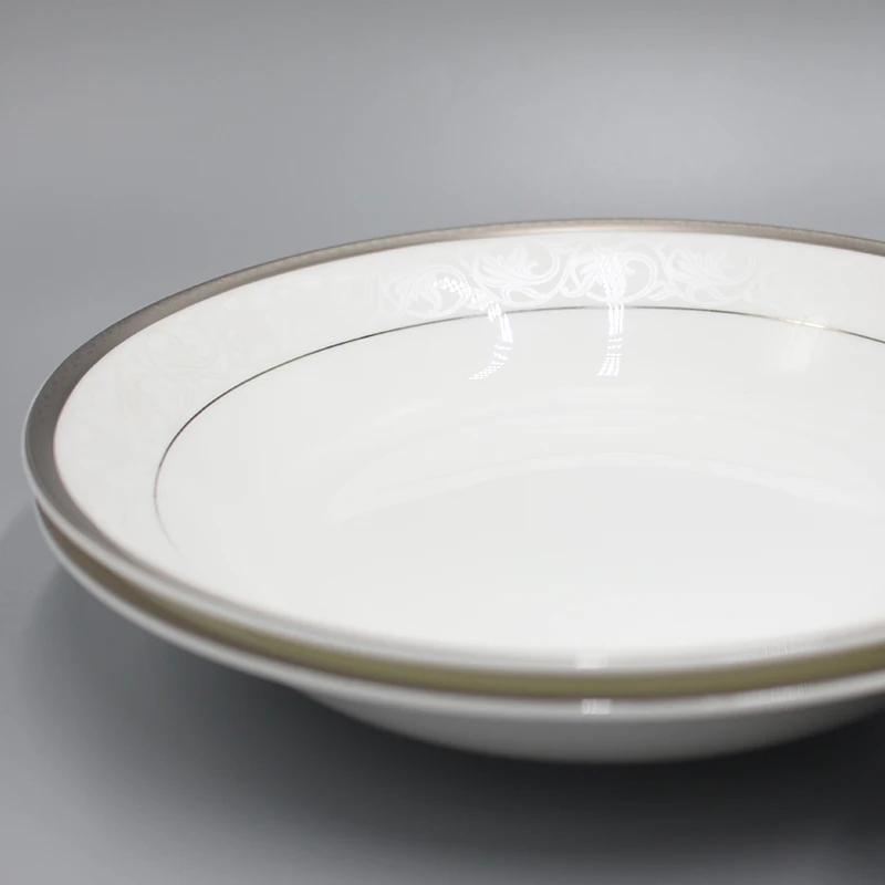 China Manufacturer of Porcelain Bone Dinnerwares 18 pcs Ceramic Tableware Dinning Plates Dinner set