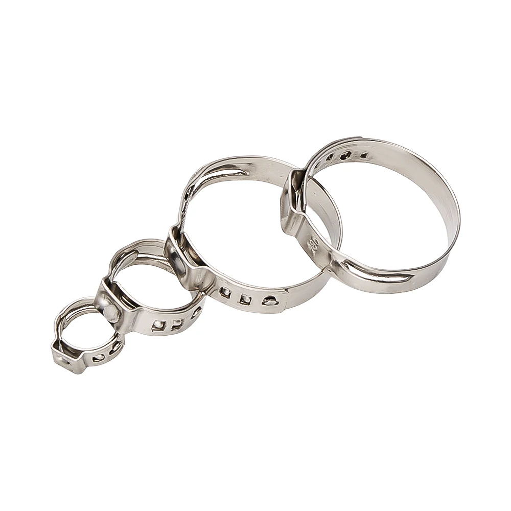 wholesale adjustable  stainless steel Single Ear hose clamp for drive shaft