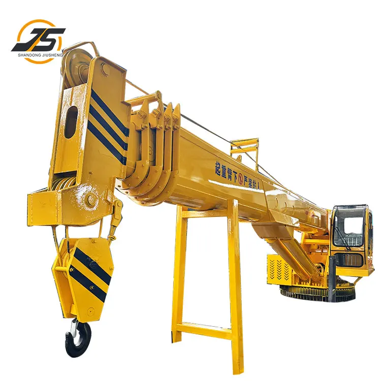 Marine Fixed Boom Crane Hydraulic Elevating Deck Shipping Crane For Floating Crane