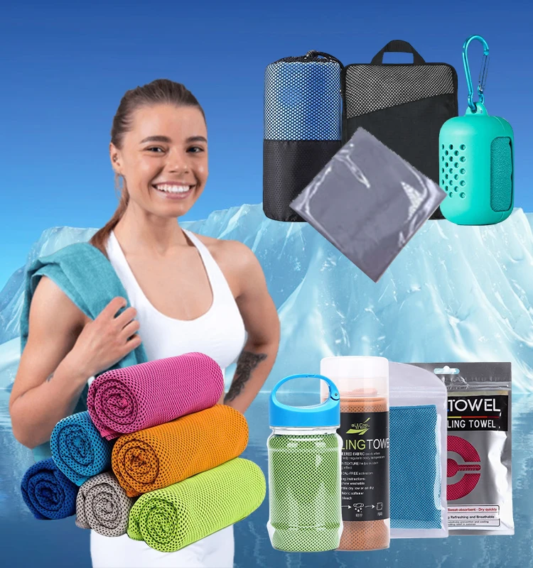30*100cm Towels Microfiber Sports For Cool Comfort During Exercise Cooling Towel For Silicone Case