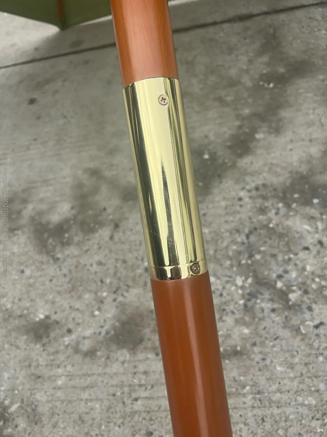 2.5m Square Patio Garden Umbrella Sun Shade Outdoor Cafe Beach Parasol Umbrella Wooden Pole Umbrella