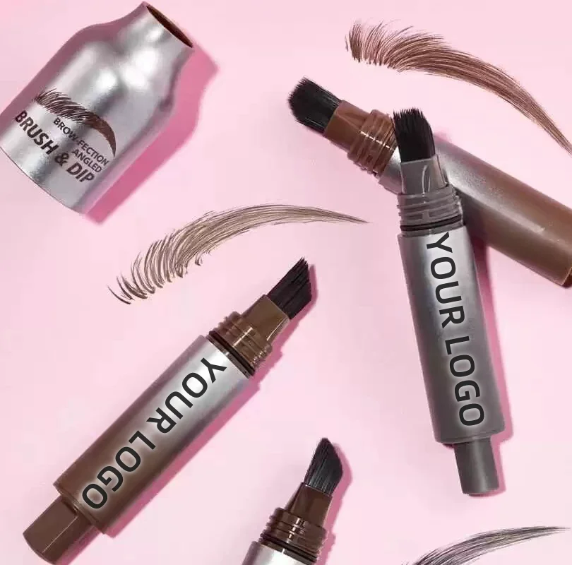 Oem Brush Dip Dipeyebrow Gel Long Lasting and Sweatproof Semi Permanent Eyebrow Enhancers Eyebrow Tint with Brush Dip