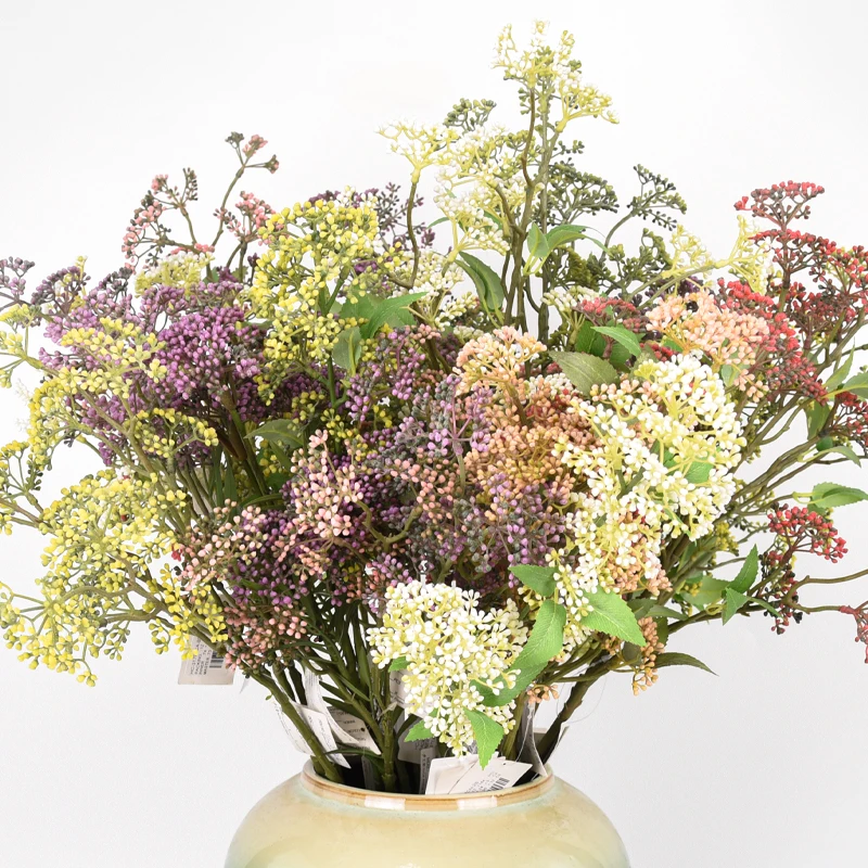 Wholesale natural look plastic faux aglaia odorata milan artificial flower decor