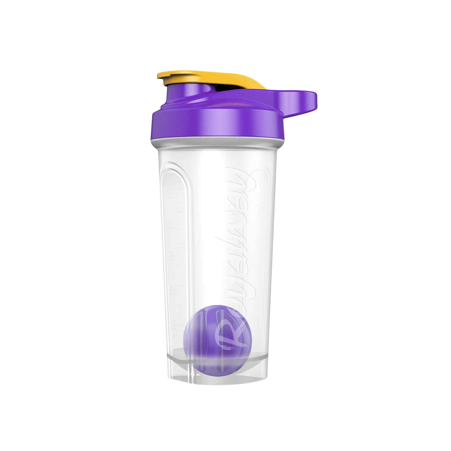 BPA Free Loop Top Plastic Protein Drink Shaker Cup 750ml