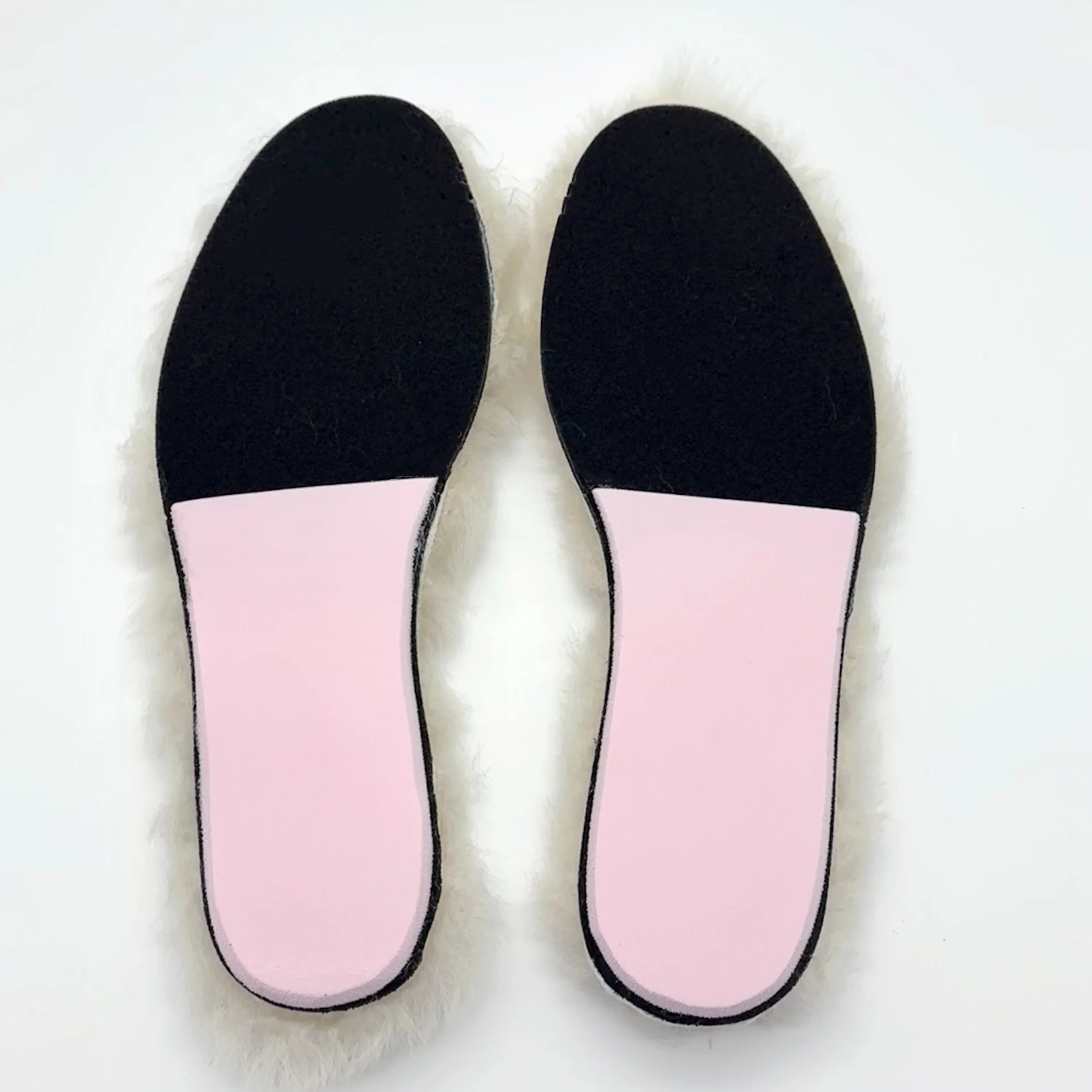 Yaode Custom Warm insole Winter Sheepskin Pu Foam Shoe Insoles Wool Insole Fur Integrated Cozy Fluffy Insert For Boots Slipper