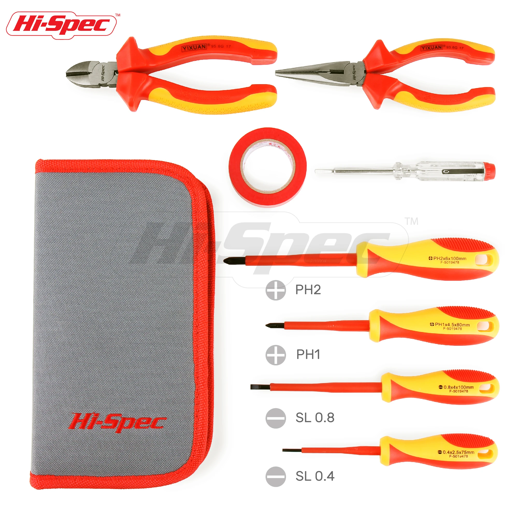 8pc 1000V VDE Pliers & Screwdrivers Tool Kit Set Electrical Insulated Hand Tools for Home Electricians DIY. OEM ODM Supported