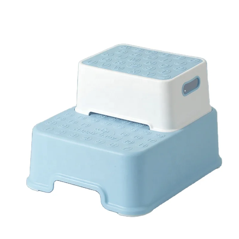 Two Step Stool Removable Colorful Portable Kitchen PP Material Portable Kids Baby Step Stool