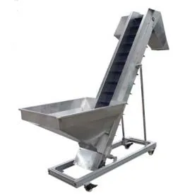 
Incline bucket lifting belt conveyor system, Z type conveyor belt 