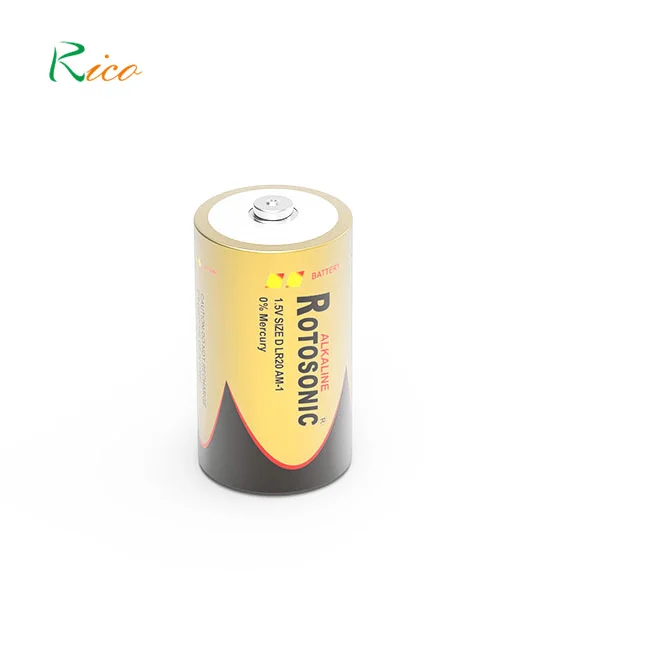 ROTOSONIC OEM Supported 2280mins Lr20(d) Lr20 Um1 Alkaline 1.5v D Type Battery